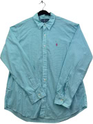 RALPH LAUREN ΠΟΥΚΑΜΙΣΟ ΜΕ ΚΑΡΟ ΣΧΕΔΙΟ ΣΙΕΛ ΑΝΤΡΙΚΟ XL pre-owned