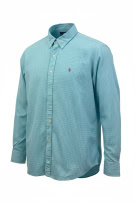 RALPH LAUREN ΠΟΥΚΑΜΙΣΟ ΜΕ ΚΑΡΟ ΣΧΕΔΙΟ ΣΙΕΛ ΑΝΤΡΙΚΟ XL pre-owned