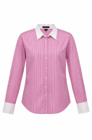 RALPH LAUREN ΠΟΥΚΑΜΙΣΟ ΜΕ ΡΙΓΕΣ ΡΟΖ ΓΥΝΑΙΚΕΙΟ PRE OWNED