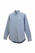 RALPH LAUREN ΠΟΥΚΑΜΙΣΟ MINIMAL ΓΑΛΑΖΙΟ ΑΝΤΡΙΚΟ PRE OWNED