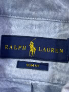 RALPH LAUREN ΠΟΥΚΑΜΙΣΟ MINIMAL ΓΑΛΑΖΙΟ ΑΝΤΡΙΚΟ PRE OWNED