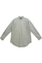 RALPH LAUREN ΠΟΥΚΑΜΙΣΟ OXFORD CASUAL ΚΕΝΤΗΤΟ ΛΟΓΟΤΥΠΟ ΓΚΡΙ UNISEX XL