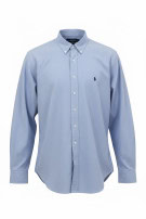 RALPH LAUREN CAMICIA OXFORD CLASSIC AZZURRO UOMO PRE OWNED XXL