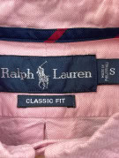 RALPH LAUREN ΠΟΥΚΑΜΙΣΟ OXFORD CLASSIC ΡΟΖ ΑΝΤΡΙΚΟ PRE OWNED S