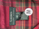 RALPH LAUREN PLAID SHIRT RED WOMEN PRE OWNED M