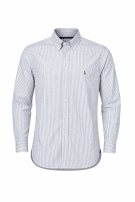 RALPH LAUREN STRIPED SHIRT CLASSIC BLUE MEN PRE OWNED XXL
