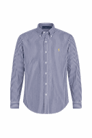 RALPH LAUREN ΠΟΥΚΑΜΙΣΟ ΡΙΓΕ CLASSIC ΜΠΛΕ ΑΝΤΡΙΚΟ PRE OWNED L