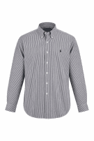 RALPH LAUREN STRIPED SHIRT NAVY MEN PRE OWNED XXL