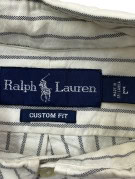 RALPH LAUREN ΠΟΥΚΑΜΙΣΟ ΡΙΓΕ OFF WHITE ΑΝΤΡΙΚΟ PRE OWNED L