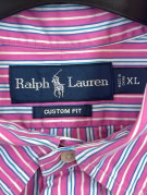 RALPH LAUREN ΠΟΥΚΑΜΙΣΟ ΡΙΓΕ ΡΟΖ ΑΝΤΡΙΚΟ PRE OWNED XL