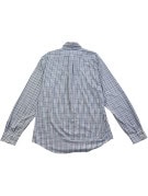 RALPH LAUREN CAMICIA BUTTON DOWN SLIM FIT A QUADRI BIANCA BLU UOMO PRE OWNED L