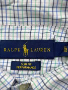 RALPH LAUREN SHIRT SLIM FIT WHITE CHECK MENS PRE OWNED XL