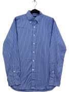RALPH LAUREN ΠΟΥΚΑΜΙΣΟ SLIM FIT ΡΙΓΕ ΜΠΛΕ ΑΝΤΡΙΚΟ PRE OWNED M