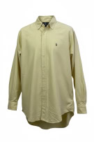RALPH LAUREN Camicia Yarmouth Logo Gialla UNISEX XL