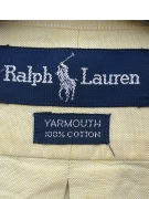 RALPH LAUREN Camicia Yarmouth Logo Gialla UNISEX XL