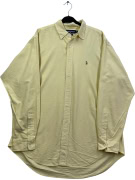 RALPH LAUREN Camicia Yarmouth Logo Gialla UNISEX XL