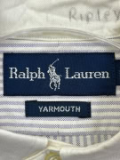 RALPH LAUREN Πουκάμισο Yarmouth Ριγέ Logo Μπλε / Λευκό UNISEX XXL