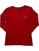 RALPH LAUREN SPORT LONGSLEEVE CLASSIC RED WOMEN PRE OWNED S