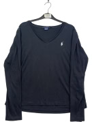 RALPH LAUREN SPORT MAGLIA MINIMAL NERO DONNA PRE OWNED