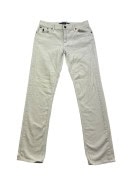 RALPH LAUREN SPORT PANTALONI IN VELLUTO A COSTE CLASSIC CREMA DONNA PRE OWNED M