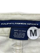 RALPH LAUREN SPORT PANTALONI IN VELLUTO A COSTE CLASSIC CREMA DONNA PRE OWNED M
