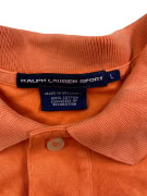 Ralph Lauren Sport Polo Maglietta Arancione in Cotone da Uomo Large