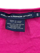 RALPH LAUREN SPORT V NECK ΜΑΚΡΥΜΑΝΙΚΗ ΜΠΛΟΥΖΑ MINIMAL ΦΟΥΞΙΑ ΓΥΝΑΙΚΕΙΟ PRE OWNED S