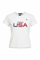 RALPH LAUREN T SHIRT TEAM USA BIANCO UNISEX PRE OWNED M