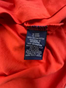 Ralph Lauren T-Shirt con scollo a V con logo rosso DONNA M