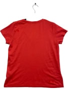 Ralph Lauren T-Shirt con scollo a V con logo rosso DONNA M