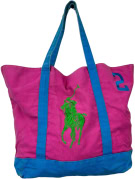 RALPH LAUREN TOTE BAG Y2K PINK UNISEX PRE OWNED