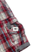 RAW BLUE CARGO SHORTS PLAID MULTICOLORE UOMO PRE OWNED M