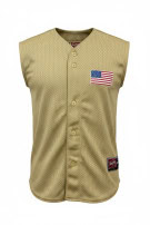 RAWLINGS BASEBALL JERSEY ATHLETIC BEIGE MENS PRE OWNED L