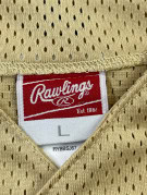 RAWLINGS BASEBALL JERSEY ATHLETIC BEIGE MENS PRE OWNED L