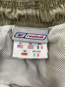 REEBOK Bermuda sportivi vintage con logo color oliva unisex XL