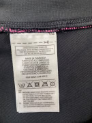REEBOK Κολάν 3/4 SKINNY CAPRI Logo Μαύρο-Ροζ Γυναικείο S