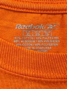 Reebok Long Sleeve T-Shirt Logo Orange Unisex XL