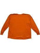 Reebok Long Sleeve T-Shirt Logo Orange Unisex XL