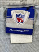 REEBOK NFL FOOTBALL JERSEY SPORTSWEAR SILVER GREY MEN PRE OWNED XL