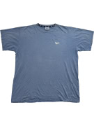REEBOK T-shirt 90s Embroidered Logo Μπλε Unisex 2XL