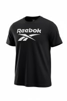 REEBOK T-SHIRT BIG LOGO ΜΑΥΡΟ UNISEX L