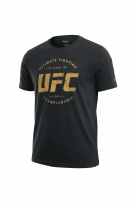 REEBOK T-SHIRT VINTAGE CON LOGO UFC NERA DA UOMO XL