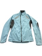 REEBOK SOFT SHELL JACKET VINTAGE LOGO LIGHT BLUE / GREY WOMEN'S M
