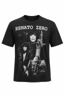 1995 RENATO ZERO GRAPHIC TEE VINTAGE ΜΑΥΡΟ UNISEX PRE OWNED L