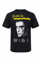 1995 RENATO ZERO GRAPHIC TEE VINTAGE ΜΑΥΡΟ UNISEX PRE OWNED L