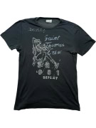 Replay Vintage Graphic Print T-Shirt Dark Grey Men’s M