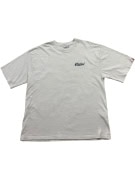 REVIEW T-SHIRT CASUAL CON STAMPA SUL RETRO BIANCO DA UOMO L