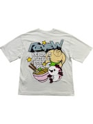 REVIEW T-SHIRT CASUAL CON STAMPA SUL RETRO BIANCO DA UOMO L