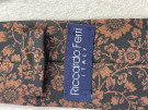 RICCARDO FERI CRAVATTA VINTAGE ΜΑΥΡΟ ΚΑΦΕ ΑΝΤΡΙΚΟ PRE OWNED