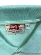 RIFLE Vintage Polo Shirt Embroidered Logo Turquoise Men’s L